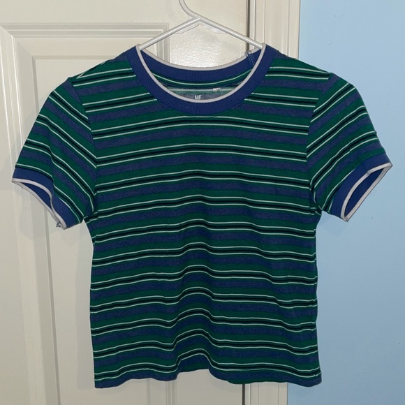 Me to We Tops - Pacsun Striped T-shirt 🟩🟦